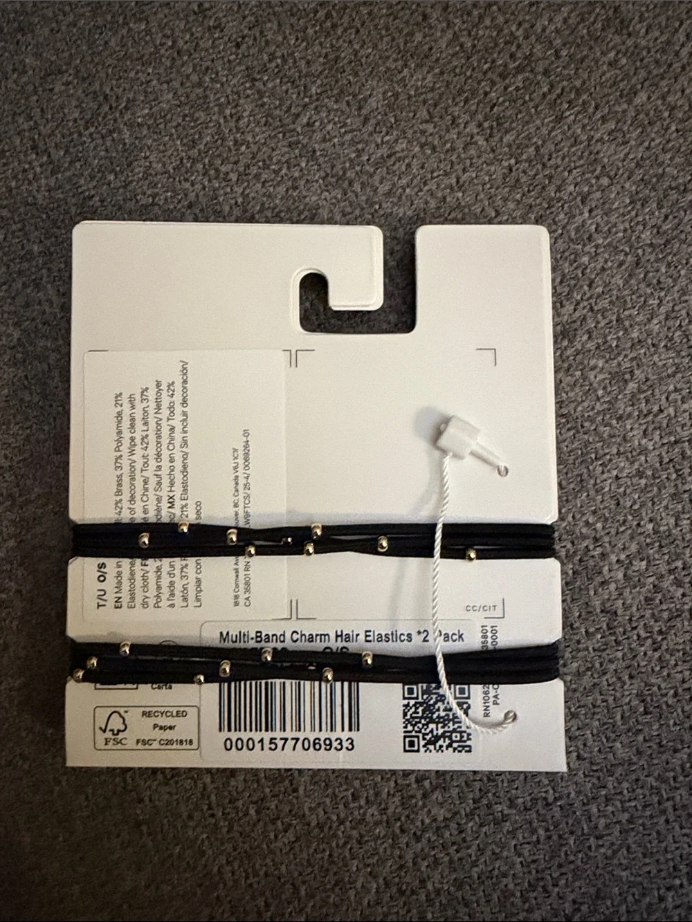 Lululemon Multi-band charm hair elastics- 2 pack